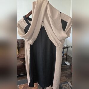 AB Studio Black and Tan Blouse Sz L